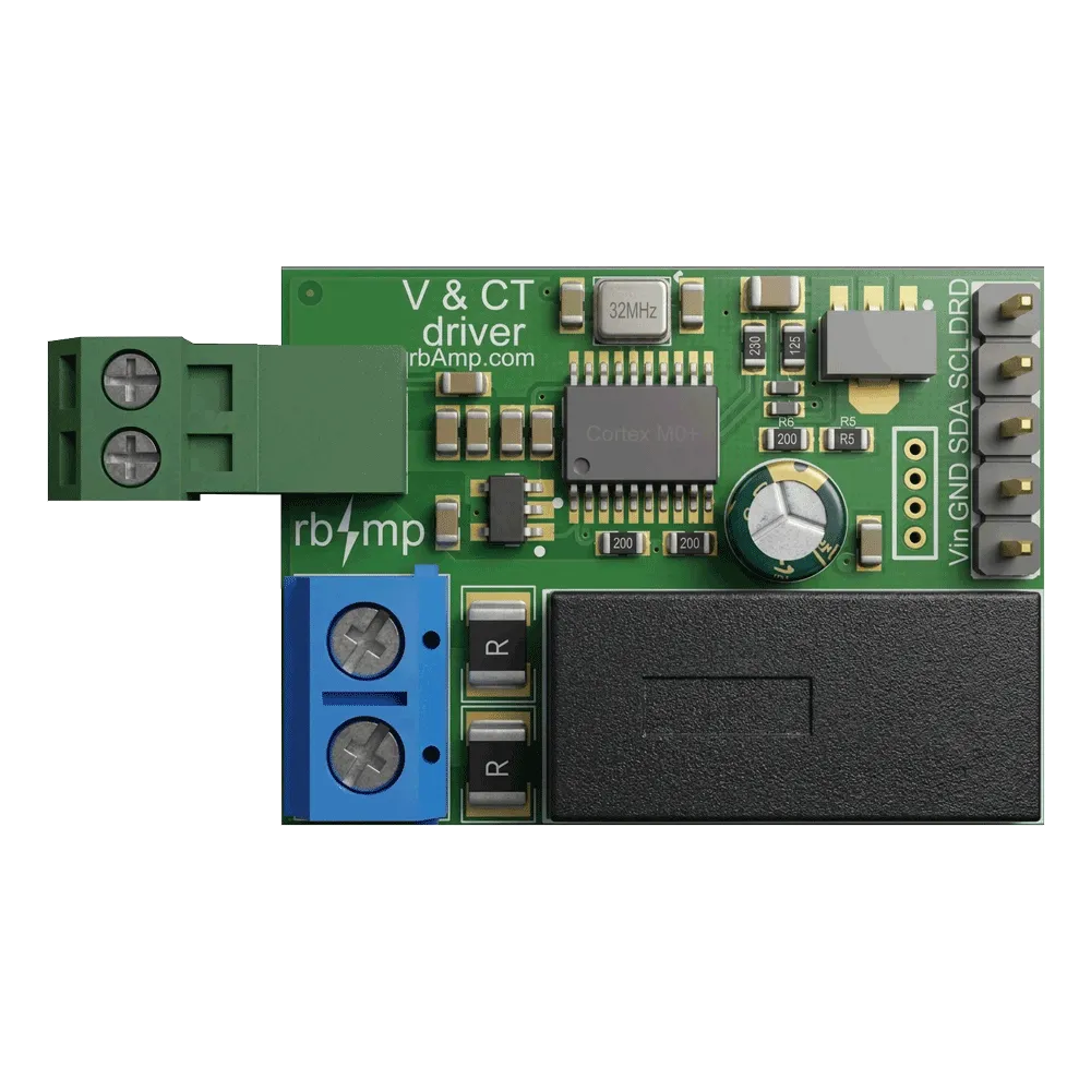 [rbAmp-B-CTW-UI1] Basic AC power wattmeter module for precision Current Transformer module (UI1)
